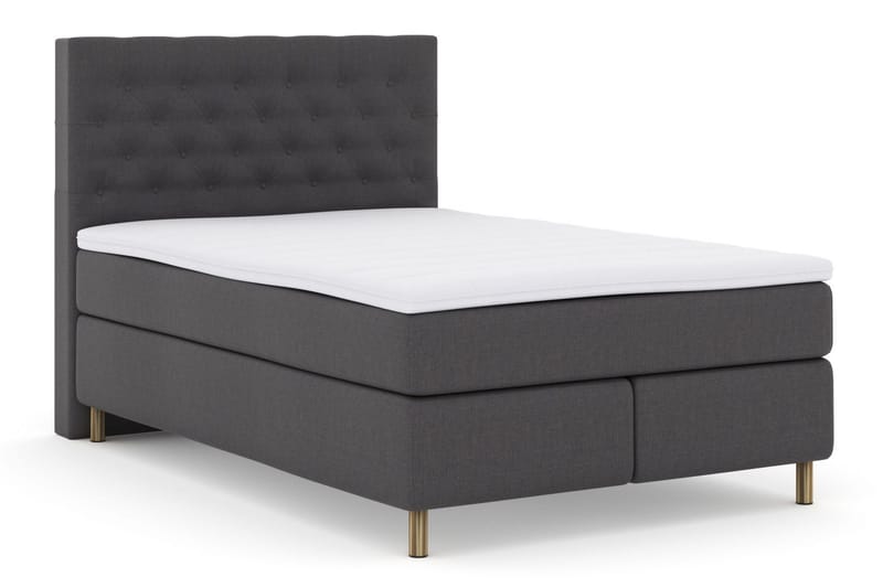 Select No 3 Komplett Sängpaket 140x200 Medium - Mörkgrå/Koppar - Products - Möbler - Säng - Kontinentalsäng