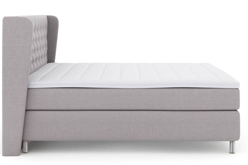 Select No 3 Komplett Sängpaket 160x200 Fast - Ljusgrå/Metall - Products - Möbler - Säng - Kontinentalsäng