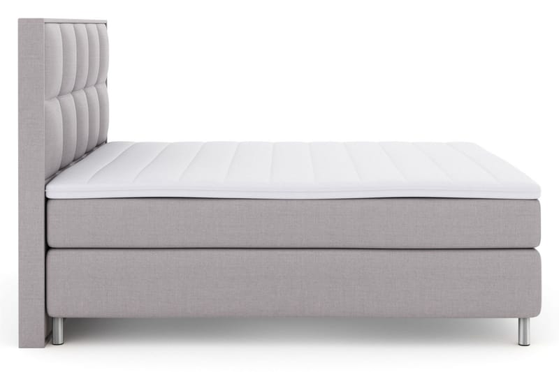 Select No 3 Komplett Sängpaket 160x200 Medium - Ljusgrå/Metall - Products - Möbler - Säng - Kontinentalsäng