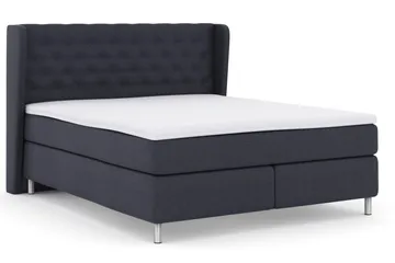 Select No 3 Komplett Sängpaket 180x200 Fast - Blå/Metall - Products - Möbler - Säng - Kontinentalsäng