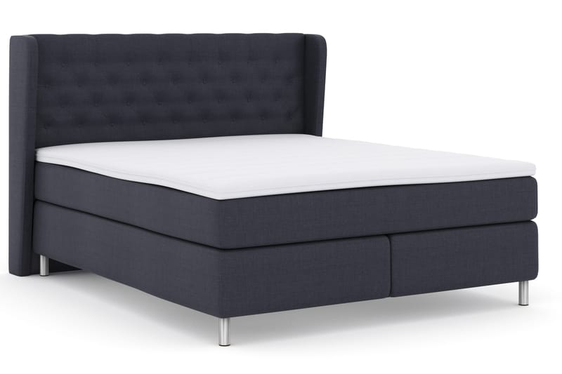 Select No 3 Komplett Sängpaket 180x200 Fast - Blå/Metall - Products - Möbler - Säng - Kontinentalsäng