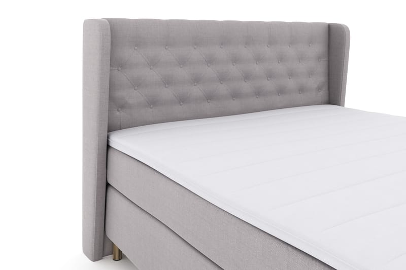 Select No 3 Komplett Sängpaket 180x200 Fast - Ljusgrå/Koppar - Products - Möbler - Säng - Kontinentalsäng