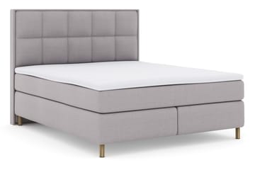 Select No 3 Komplett Sängpaket 180x200 Fast - Ljusgrå/Koppar - Products - Möbler - Säng - Kontinentalsäng