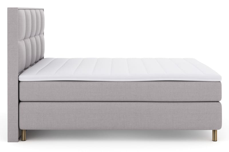 Select No 3 Komplett Sängpaket 180x200 Fast - Ljusgrå/Koppar - Products - Möbler - Säng - Kontinentalsäng