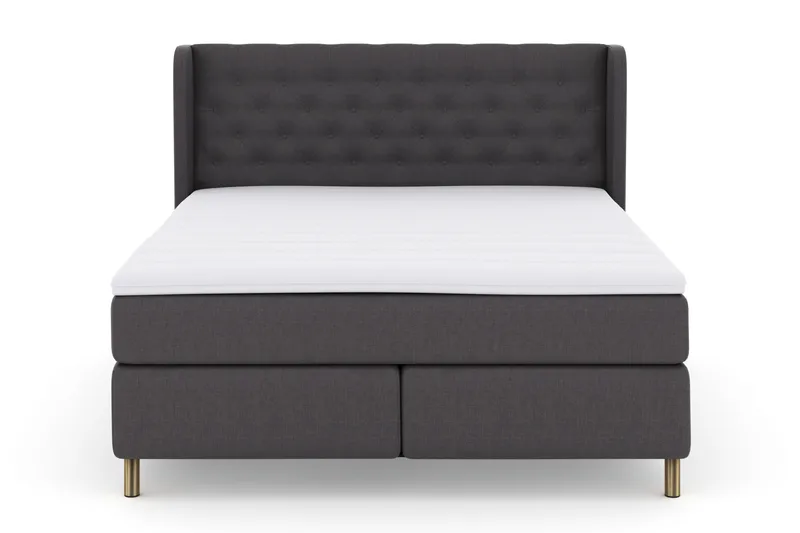 Select No 3 Komplett Sängpaket 180x200 Fast - Mörkgrå/Koppar - Products - Möbler - Säng - Kontinentalsäng
