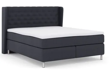 Select No 3 Komplett Sängpaket 210x210 Fast - Blå/Metall - Products - Möbler - Säng - Kontinentalsäng