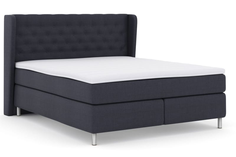 Select No 3 Komplett Sängpaket 210x210 Fast - Blå/Metall - Products - Möbler - Säng - Kontinentalsäng