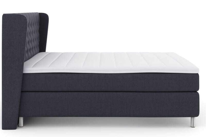 Select No 3 Komplett Sängpaket 210x210 Fast - Blå/Metall - Products - Möbler - Säng - Kontinentalsäng