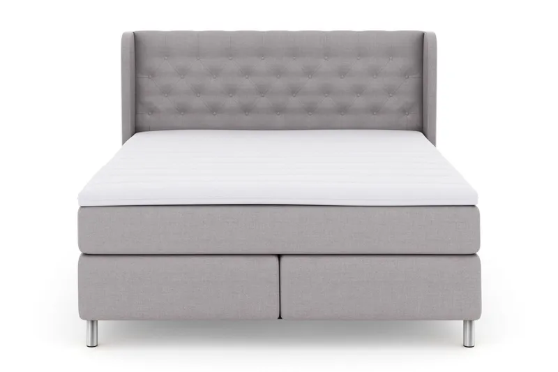 Select No 3 Komplett Sängpaket 210x210 Fast - Ljusgrå/Metall - Products - Möbler - Säng - Kontinentalsäng