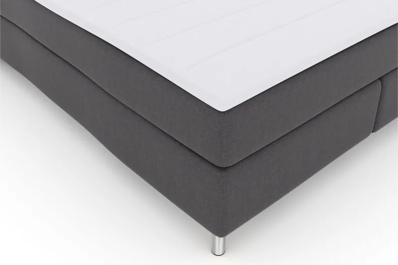 Select No 3 Komplett Sängpaket 210x210 Fast - Mörkgrå/Metall - Products - Möbler - Säng - Kontinentalsäng