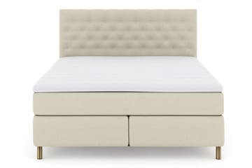 Select No 3 Komplett Sängpaket 210x210 Fast/Medium, Beige/Koppar