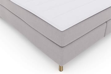 Select No 3 Komplett Sängpaket 210x210 Fast/Medium - Ljusgrå/Koppar - Products - Möbler - Säng - Kontinentalsäng
