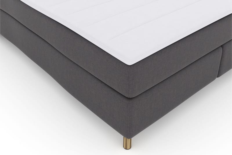 Select No 3 Komplett Sängpaket 210x210 Fast/Medium - Mörkgrå/Koppar - Products - Möbler - Säng - Kontinentalsäng