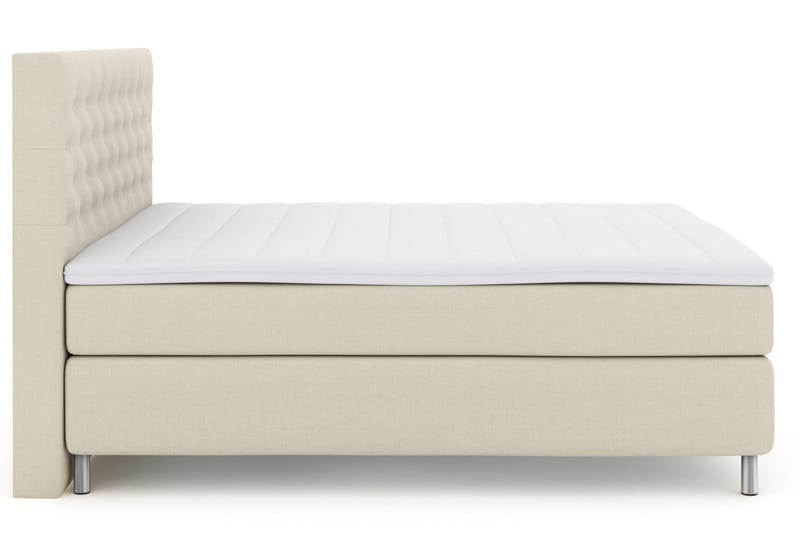 Select No 3 Komplett Sängpaket 210x210 Medium - Beige/Metall - Products - Möbler - Säng - Kontinentalsäng