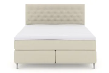Select No 3 Komplett Sängpaket 210x210 Medium - Beige/Metall - Products - Möbler - Säng - Kontinentalsäng