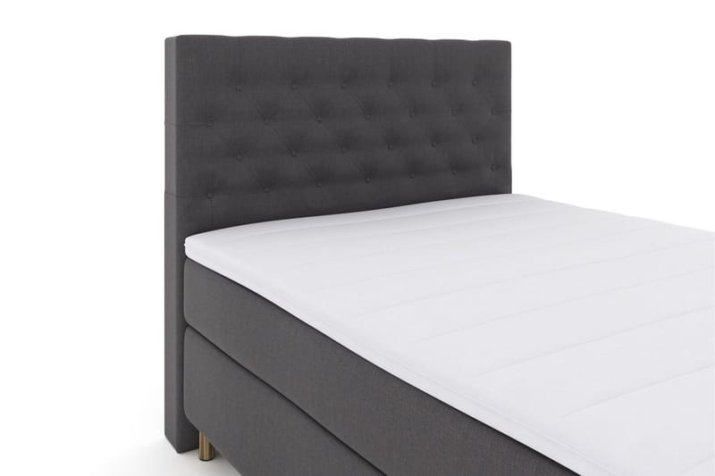 Select No 3 Kontinentalsäng 140x200 Fast/Medium - Mörkgrå/Koppar - Products - Möbler - Säng - Kontinentalsäng