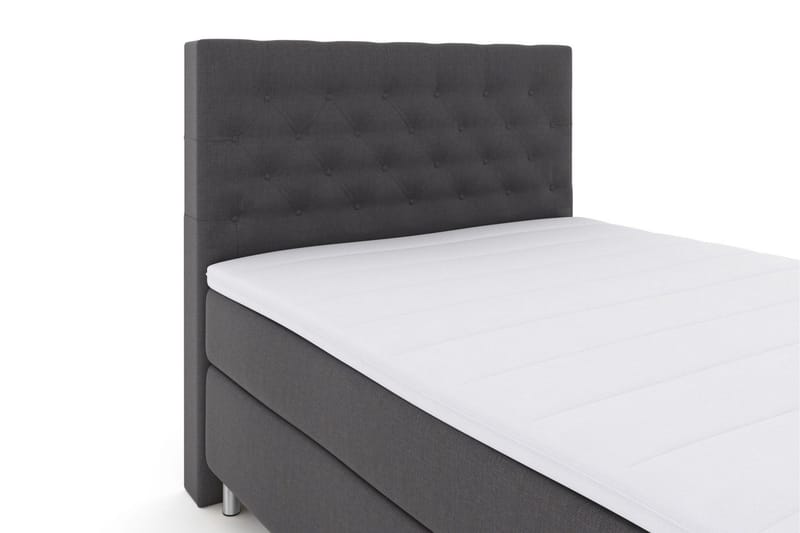 Select No 3 Kontinentalsäng 140x200 Medium - Mörkgrå/Metall - Products - Möbler - Säng - Kontinentalsäng