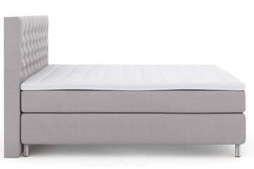 Select No 3 Kontinentalsäng 160x200 Fast/Medium - Ljusgrå/Metall - Products - Möbler - Säng - Kontinentalsäng