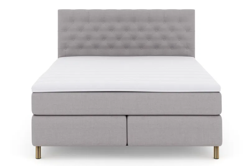 Select No 3 Kontinentalsäng 180x200 Fast - Ljusgrå/Koppar - Products - Möbler - Säng - Kontinentalsäng