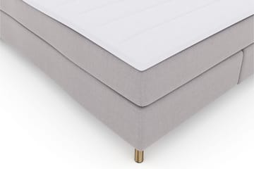 Select No 3 Kontinentalsäng 180x200 Fast/Medium - Ljusgrå/Koppar - Products - Möbler - Säng - Kontinentalsäng