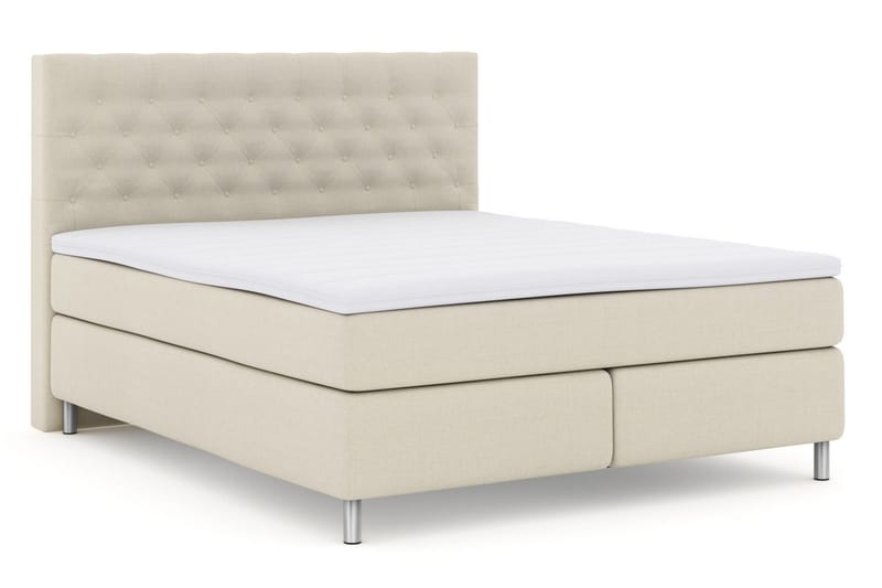 Select No 3 Kontinentalsäng 180x200 Medium - Beige/Metall - Products - Möbler - Säng - Kontinentalsäng