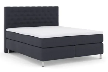 Select No 3 Kontinentalsäng 180x200 Medium - Blå/Metall - Products - Möbler - Säng - Kontinentalsäng