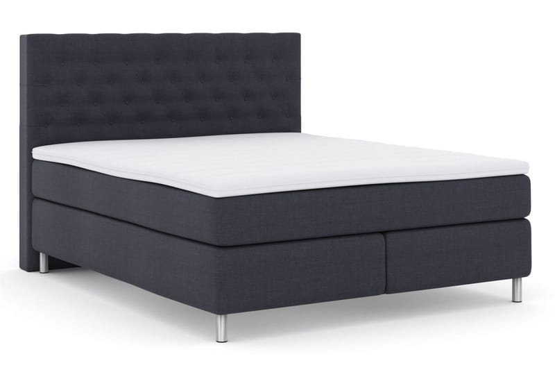 Select No 3 Kontinentalsäng 180x200 Medium - Blå/Metall - Products - Möbler - Säng - Kontinentalsäng