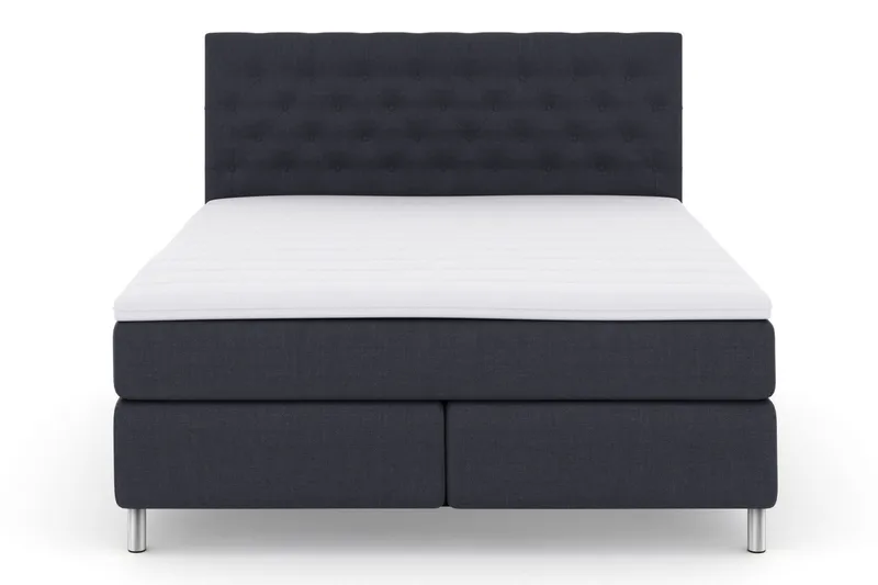 Select No 3 Kontinentalsäng 180x200 Medium - Blå/Metall - Products - Möbler - Säng - Kontinentalsäng