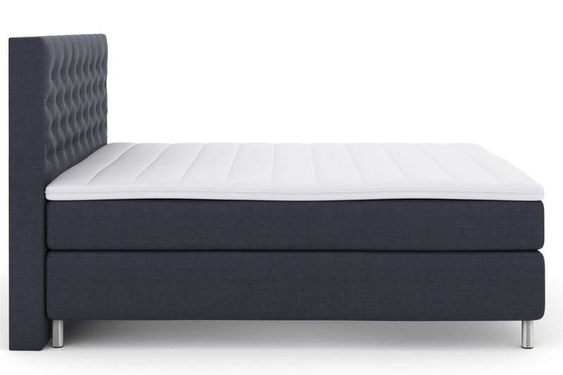 Select No 3 Kontinentalsäng 210x210 Fast - Blå/Metall - Products - Möbler - Säng - Kontinentalsäng