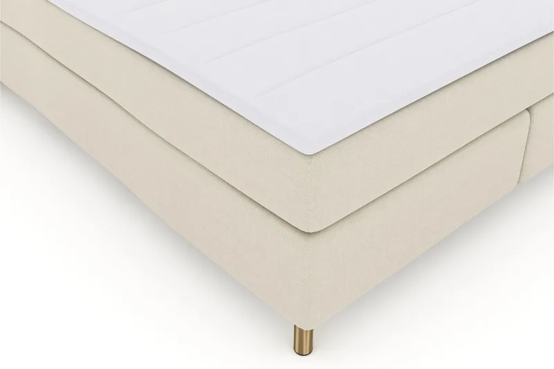 Select No 3 Kontinentalsäng 210x210 Fast/Medium - Beige/Koppar - Products - Möbler - Säng - Kontinentalsäng