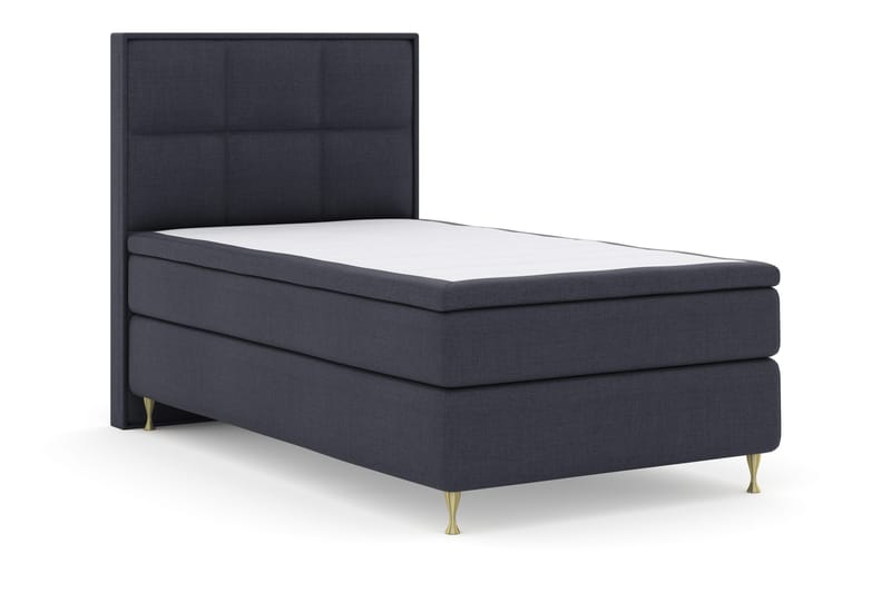 Select No 4 Komplett Sängpaket 120x200 Fast - Blå/Guld - Products - Möbler - Säng - Enkelsäng