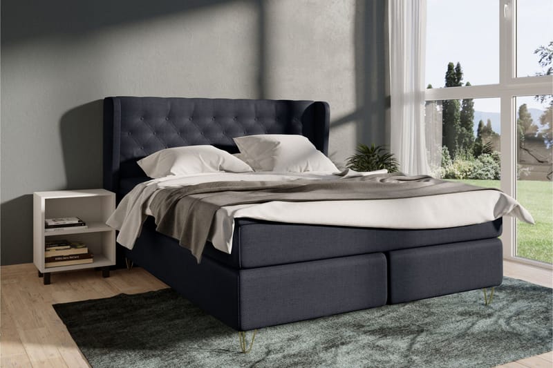 Select No 4 Komplett Sängpaket 120x200 Fast - Blå/Silver - Products - Möbler - Säng - Enkelsäng