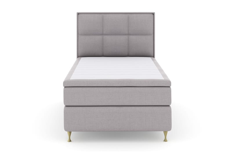 Select No 4 Komplett Sängpaket 120x200 Fast - Ljusgrå/Guld - Products - Möbler - Säng - Enkelsäng