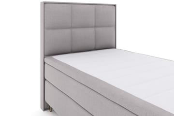 Select No 4 Komplett Sängpaket 120x200 Fast - Ljusgrå/Metall V-form - Products - Möbler - Säng - Enkelsäng