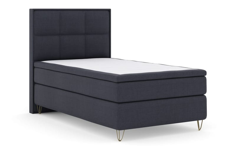 Select No 4 Komplett Sängpaket 120x200 Fast - Ljusgrå/Metall V-form - Products - Möbler - Säng - Enkelsäng