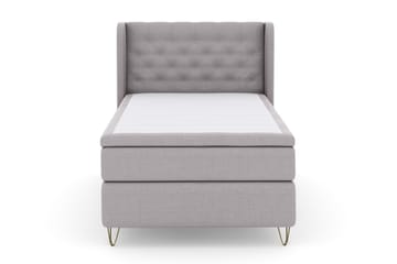 Select No 4 Komplett Sängpaket 120x200 Fast - Ljusgrå/Metall V-form - Products - Möbler - Säng - Enkelsäng
