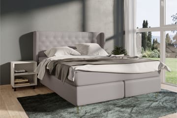 Select No 4 Komplett Sängpaket 120x200 Fast - Ljusgrå/Silver - Products - Möbler - Säng - Enkelsäng