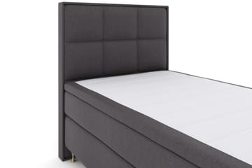 Select No 4 Komplett Sängpaket 120x200 Fast - Mörkgrå/Guld - Products - Möbler - Säng - Enkelsäng