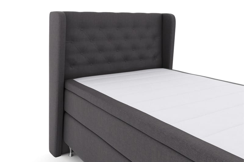 Select No 4 Komplett Sängpaket 120x200 Medium - Mörkgrå/Silver - Products - Möbler - Säng - Enkelsäng