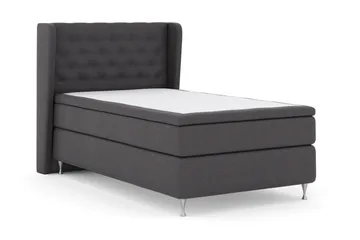 Select No 4 Komplett Sängpaket 120x200 Medium - Mörkgrå/Silver - Products - Möbler - Säng - Enkelsäng