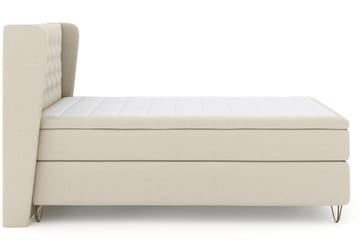 Select No 4 Komplett Sängpaket 140x200 Fast - Beige/Metall V-form - Products - Möbler - Säng - Kontinentalsäng