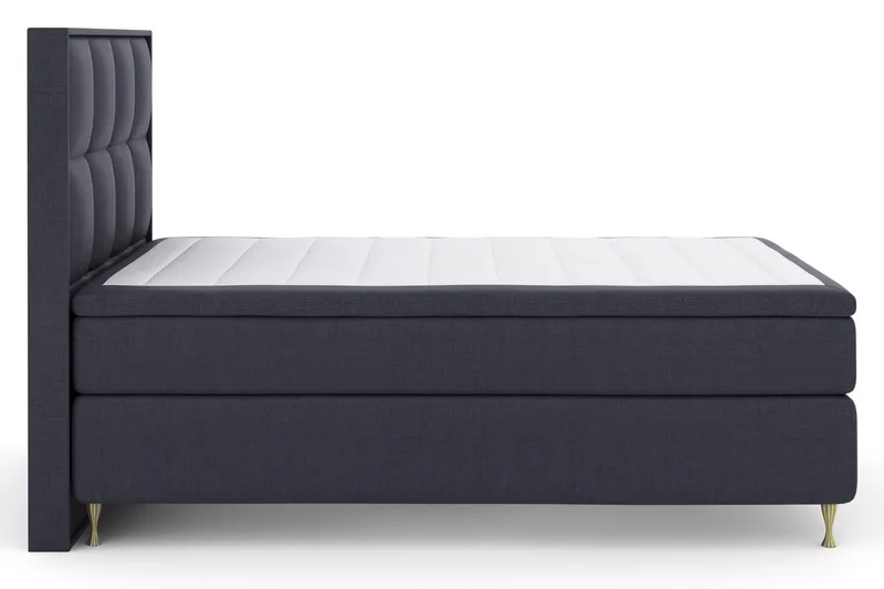 Select No 4 Komplett Sängpaket 140x200 Fast - Blå/Guld - Products - Möbler - Säng - Kontinentalsäng