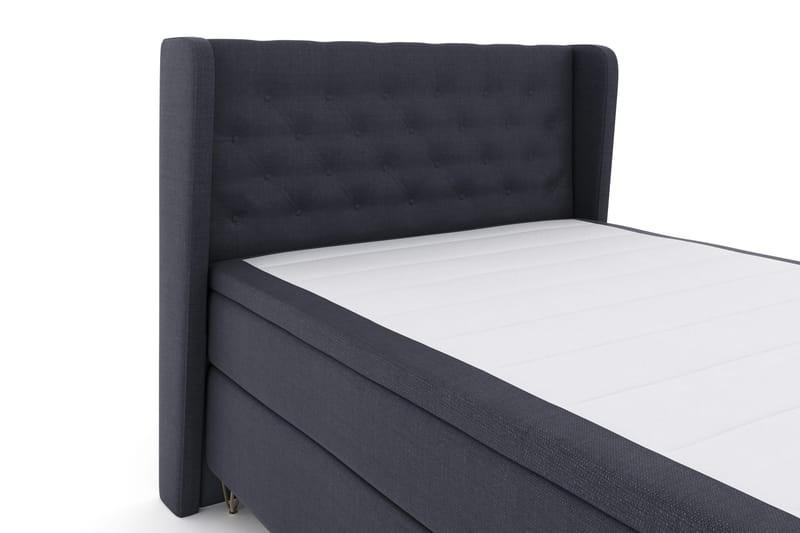 Select No 4 Komplett Sängpaket 140x200 Fast - Blå/Metall V-form - Products - Möbler - Säng - Kontinentalsäng