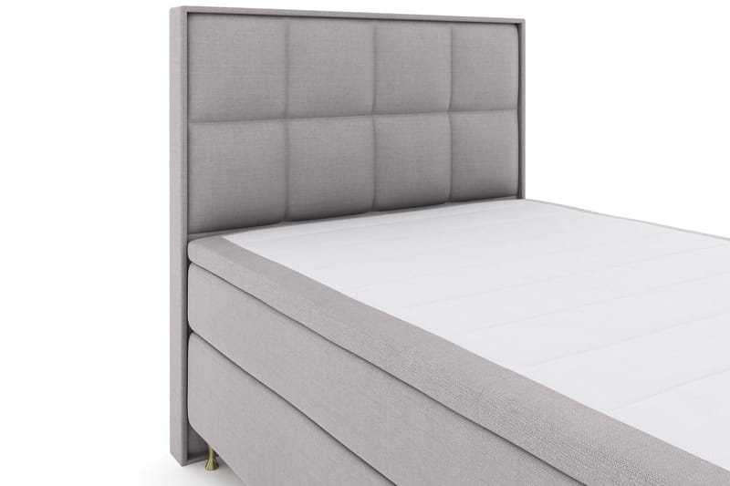 Select No 4 Komplett Sängpaket 140x200 Fast - Ljusgrå/Guld - Products - Möbler - Säng - Kontinentalsäng