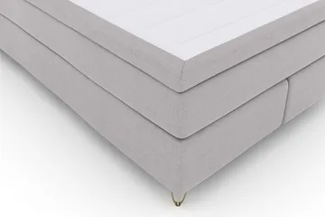 Select No 4 Komplett Sängpaket 140x200 Fast - Ljusgrå/Metall V-form - Products - Möbler - Säng - Kontinentalsäng