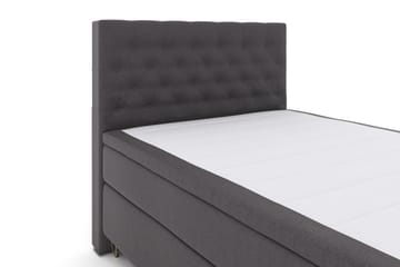 Select No 4 Komplett Sängpaket 140x200 Fast - Mörkgrå/Metall V-form - Products - Möbler - Säng - Kontinentalsäng