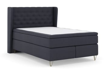 Select No 4 Komplett Sängpaket 140x200 Medium - Blå/Metall V-form - Products - Möbler - Säng - Kontinentalsäng