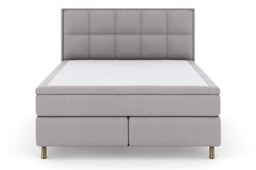 Select No 4 Komplett Sängpaket 160x200 Fast - Ljusgrå/Koppar - Products - Möbler - Säng - Kontinentalsäng