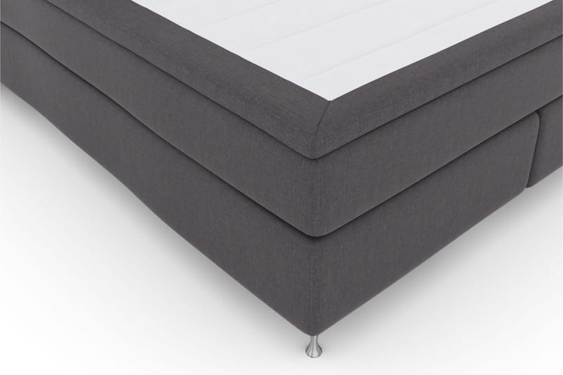 Select No 4 Komplett Sängpaket 160x200 Fast - Mörkgrå/Silver - Products - Möbler - Säng - Kontinentalsäng