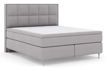 Select No 4 Komplett Sängpaket 160x200 Fast/Medium - Ljusgrå/Silver - Products - Möbler - Säng - Kontinentalsäng